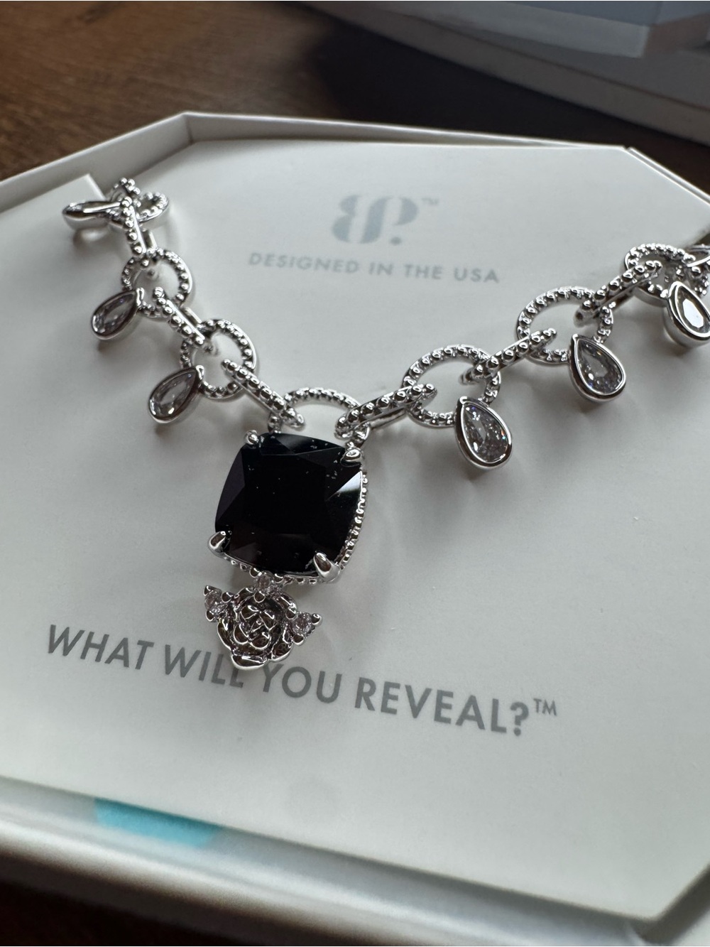 Chain Reaction - Rare Unicorn - Black Onyx and Cubic Zirconia